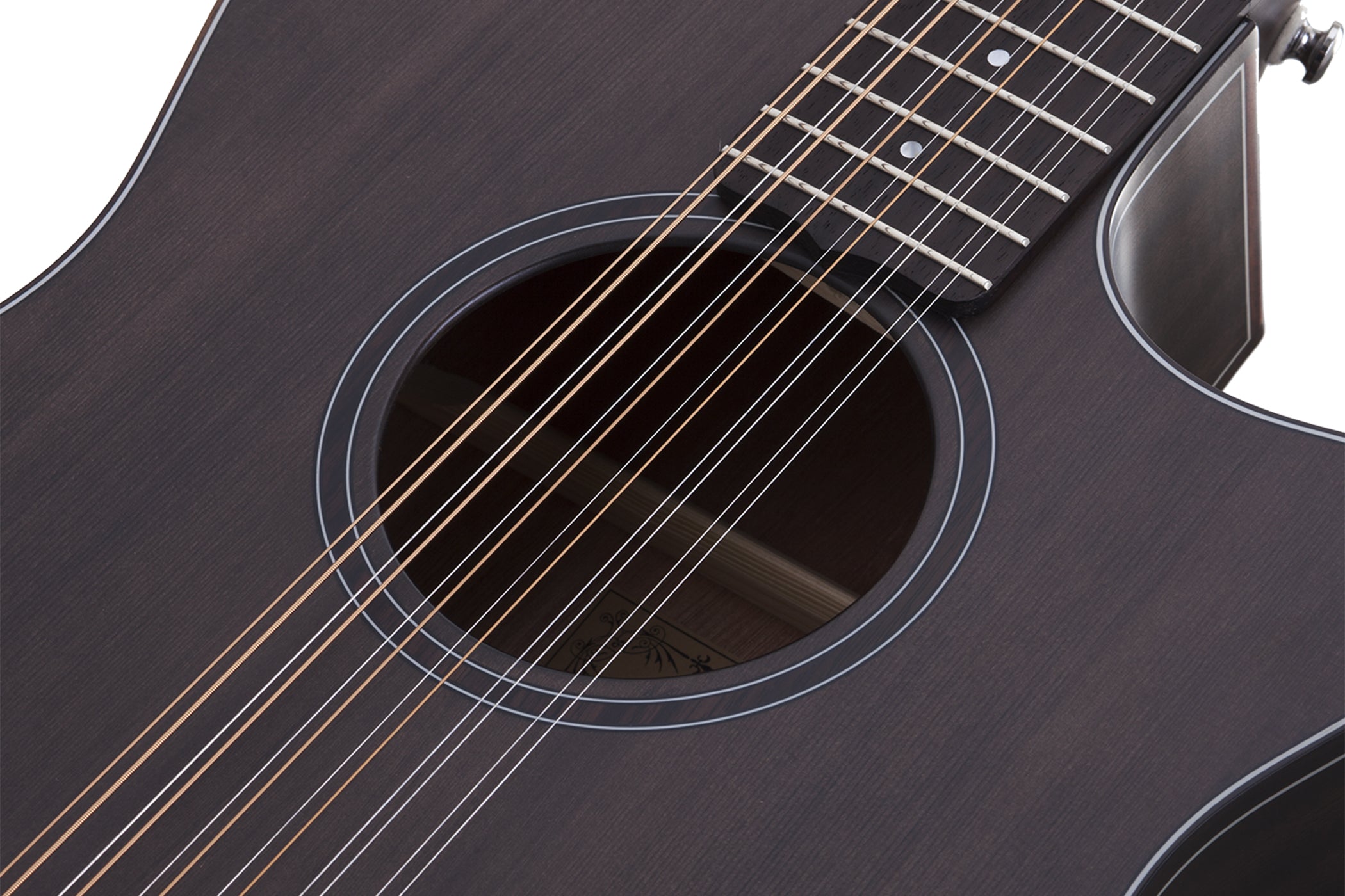 Schecter ORLEANS-STUDIO-12AC-SSTBLK Orleans Studio Acoustic Electric 12 String Satin See Through Black 3714-SHC