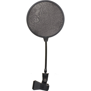 On Stage Stands ASVS6 B Pop Blocker 6 Inch   Black w/ 6in Gooseneck &Clamp - L.A. Music - Canada's Favourite Music Store!