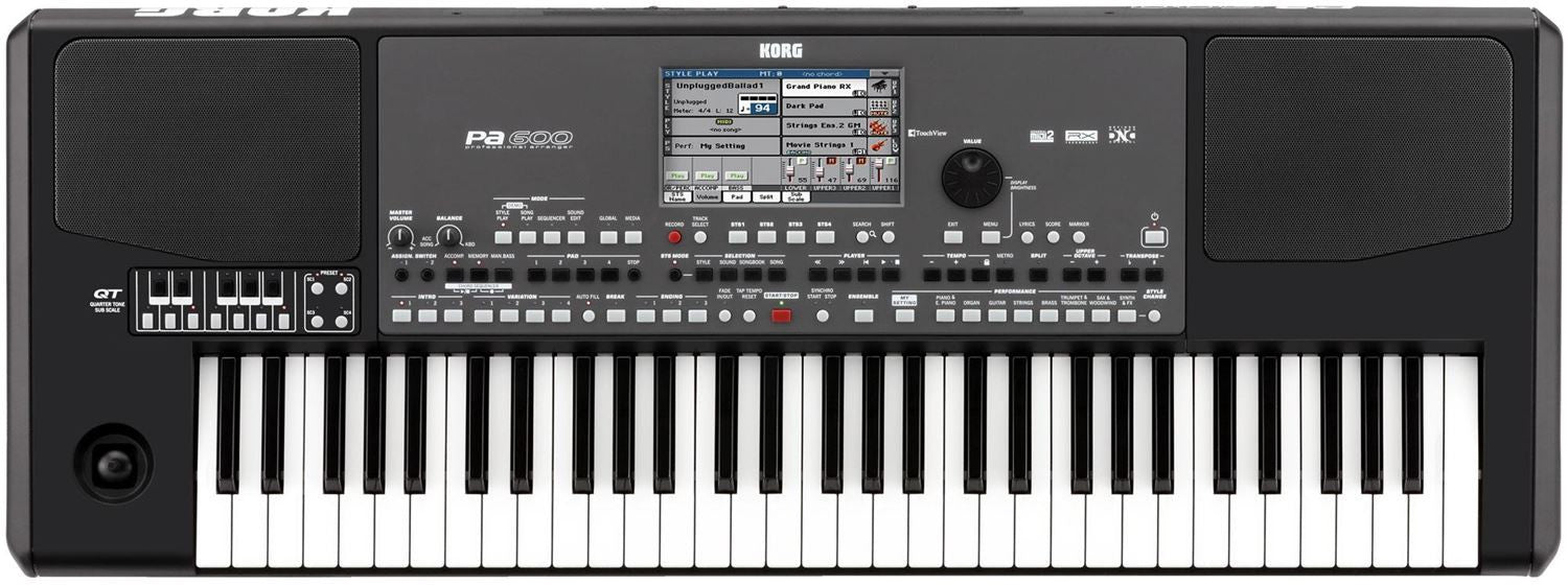 Korg 61-key arranger with Color Touchview,speakers,USB - L.A. Music - Canada's Favourite Music Store!