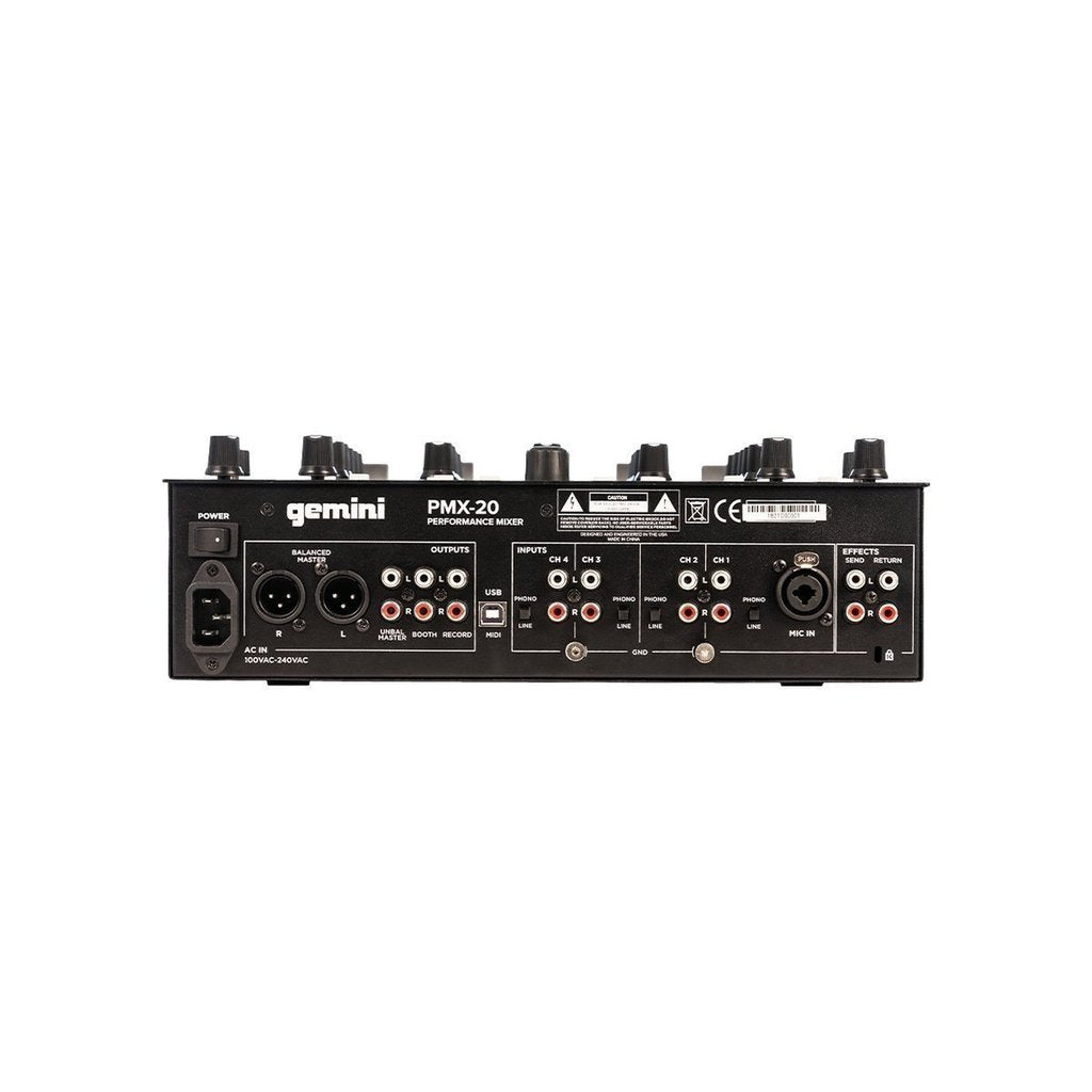 Gemini Digital DJ Mixer & MIDI Controller PMX20