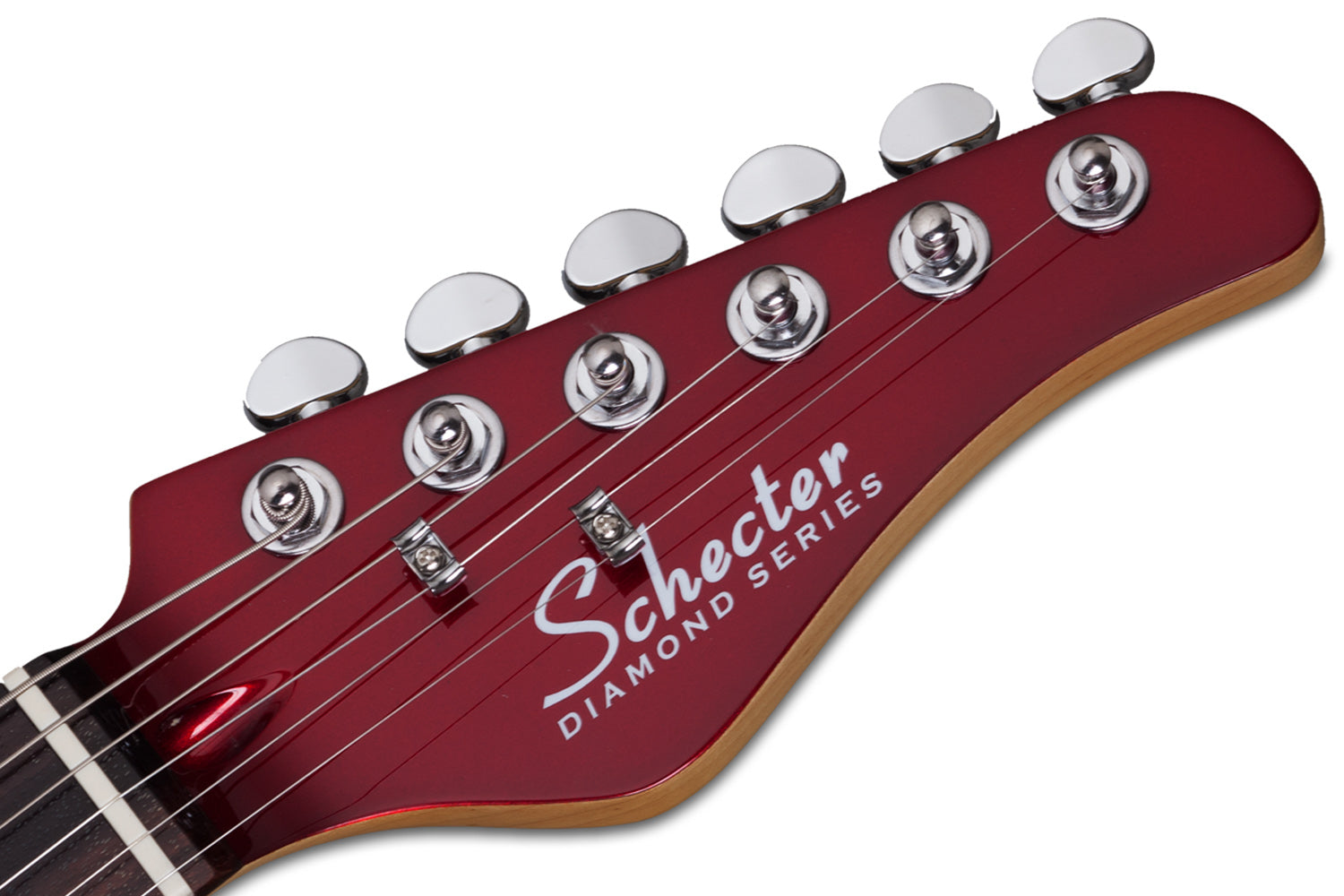 Schecter PT-FASTBACK-II-B-MRED Metallic Red Guitar with Bigsby and Schecter SuperRock 2211-SHC