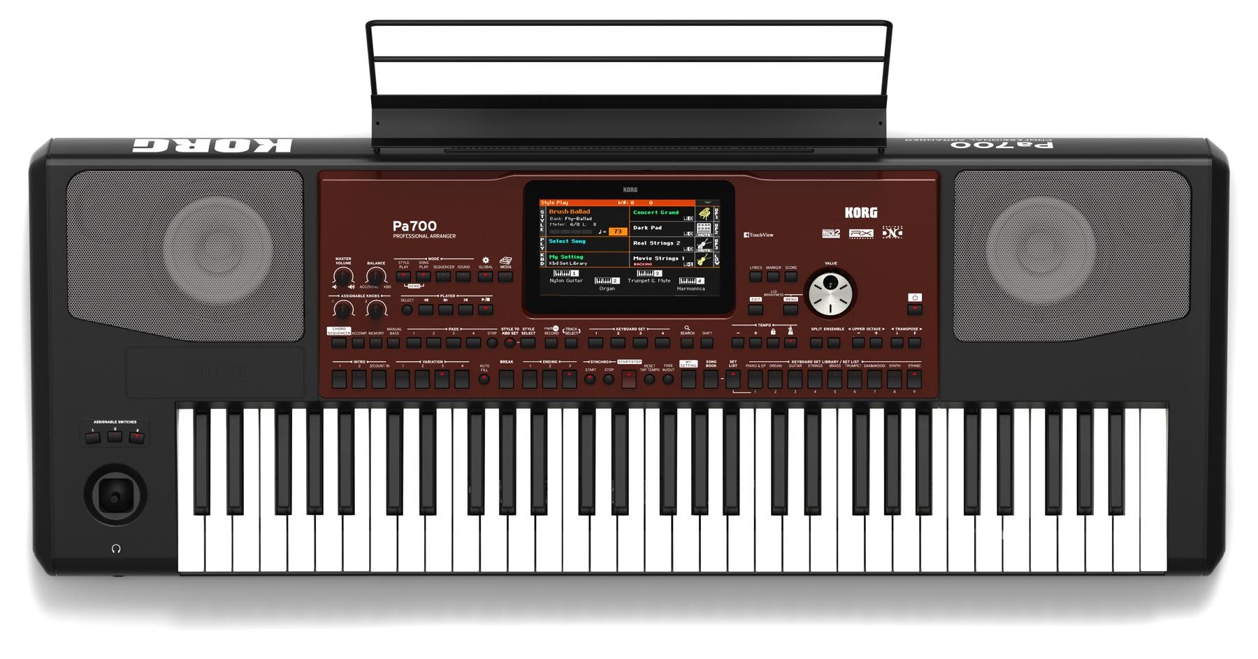 Korg PA700 61 Key Arranger w/ Colour Touchview, Speakers, USB