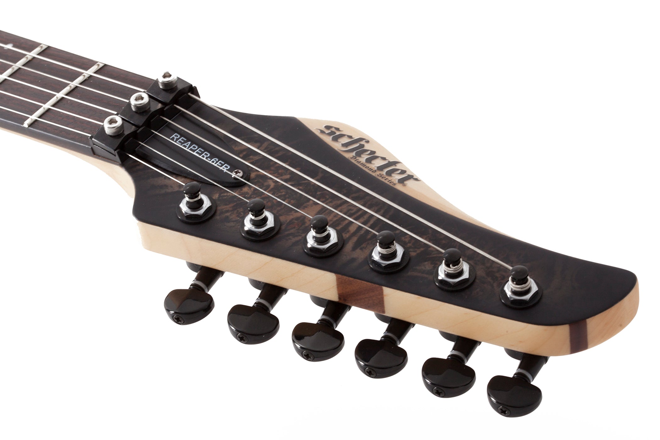 Schecter Reaper-6 FR Left handed Satin Charcoal Burst 1513-SHC
