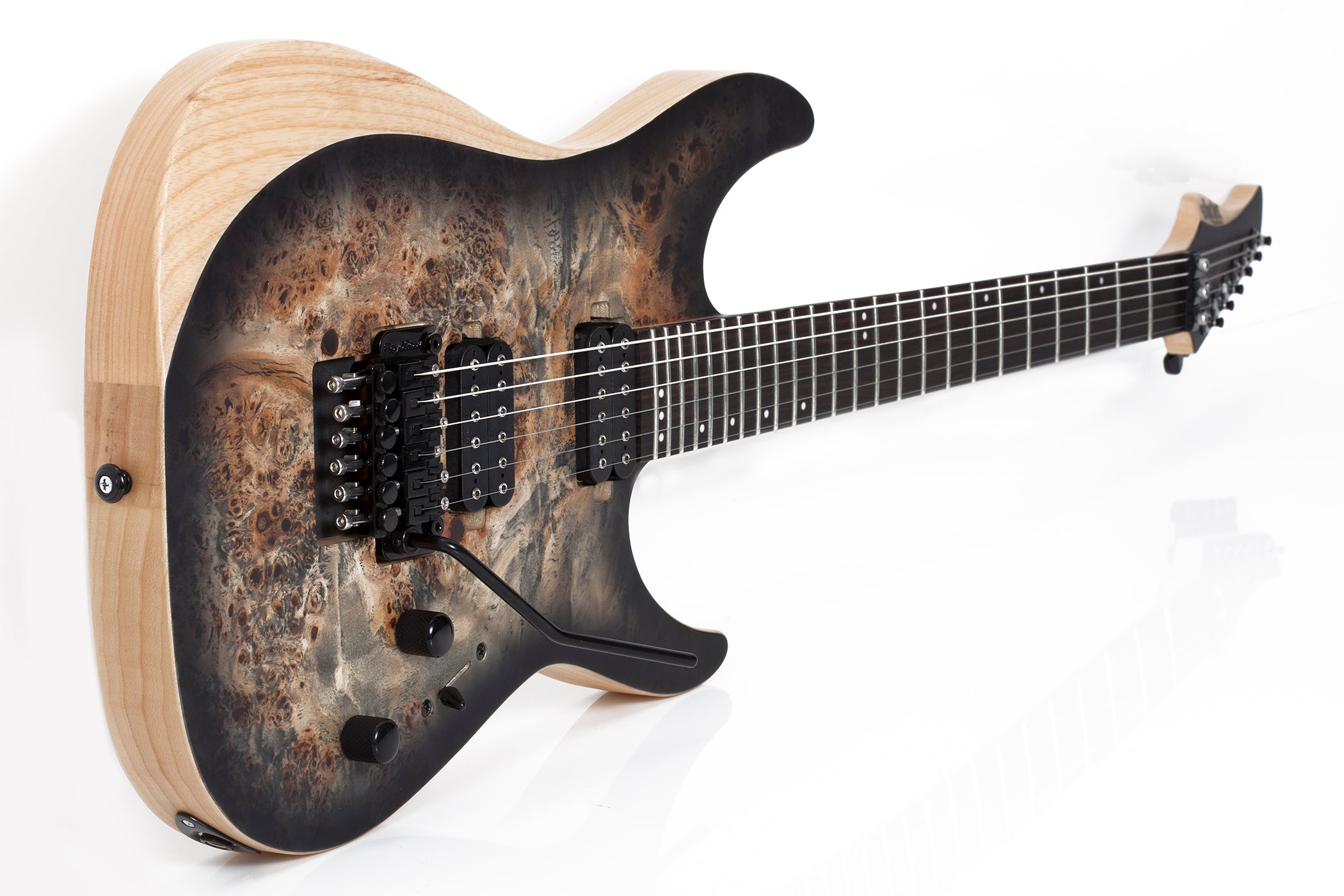 Schecter Reaper-6 FR Left handed Satin Charcoal Burst 1513-SHC