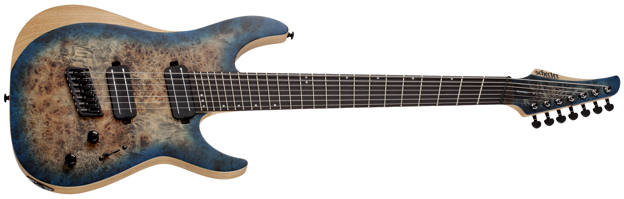 Schecter Reaper-7 Multiscale 7 String Satin Sky Burst 1510-SHC