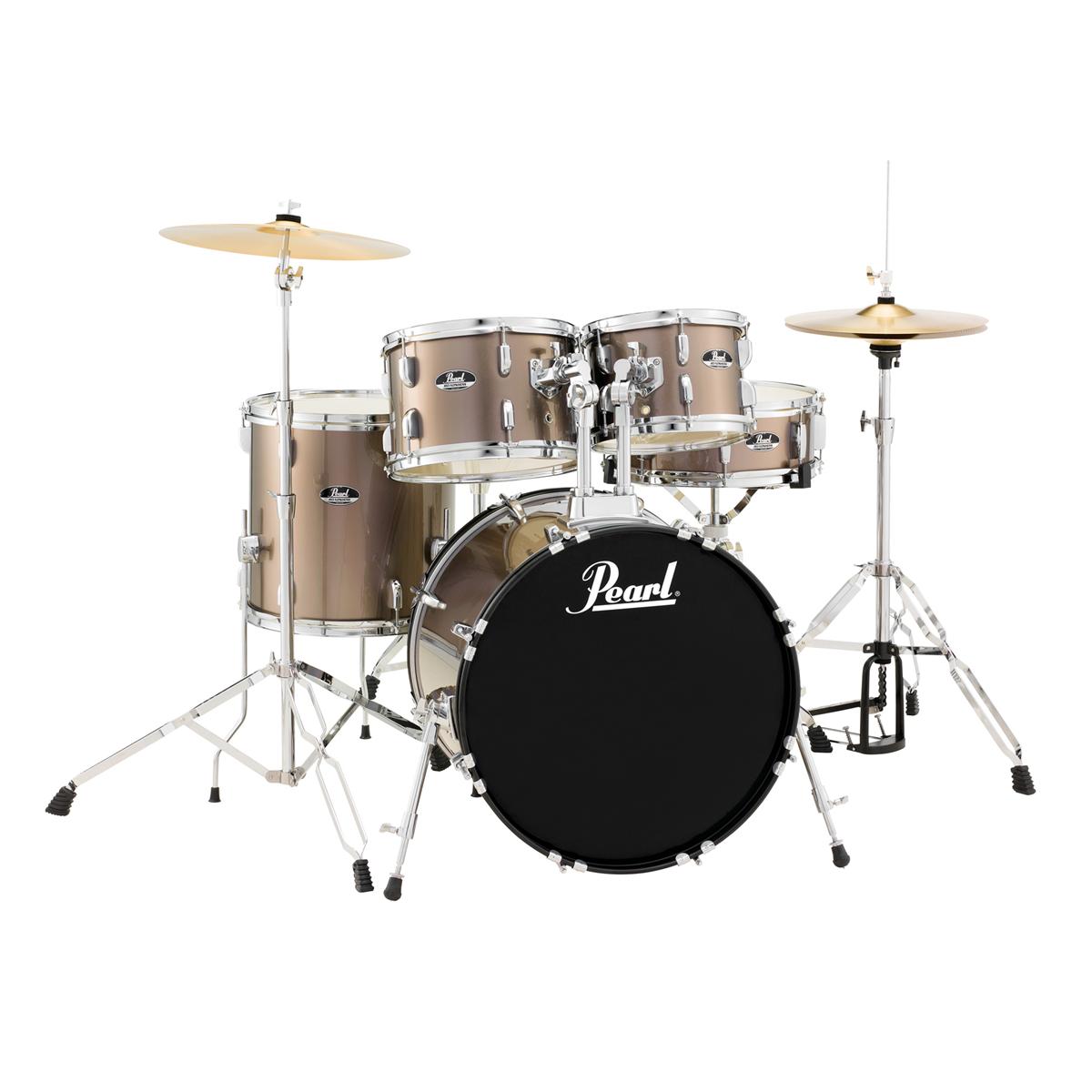 Pearl RS505CC707 ROADSHOW 5 PIECE KIT With STANDS AND CYMBALS BRONZE METALLIC
