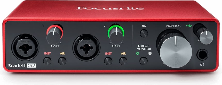 Focusrite 2 In, 2 Out USB Recording Interface SCARLETT-2I2-3RD-GEN MKIII MK3 2I2