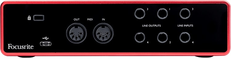 Focusrite 4 In 4 Out USB Recording Interface SCARLETT-4I4-3RD-GEN