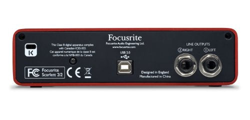 Focusrite Scarlett Studio 2i2 - Complete Recording Package for Musicians (2nd Generation)  SCARLETT-STUDIO-PACK-MK2