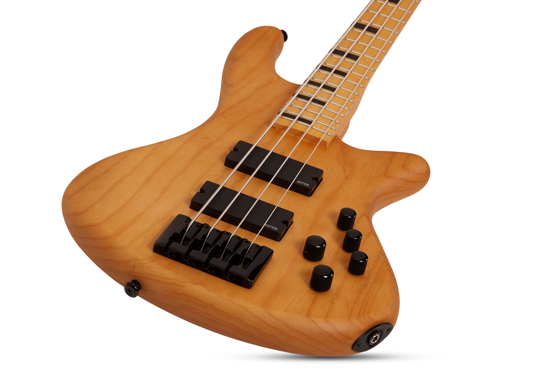 Schecter STILETTO-SESSION-4-ANS Natural Satin 4 String Bass with EMG 35DC35J Pickups 2850-SHC