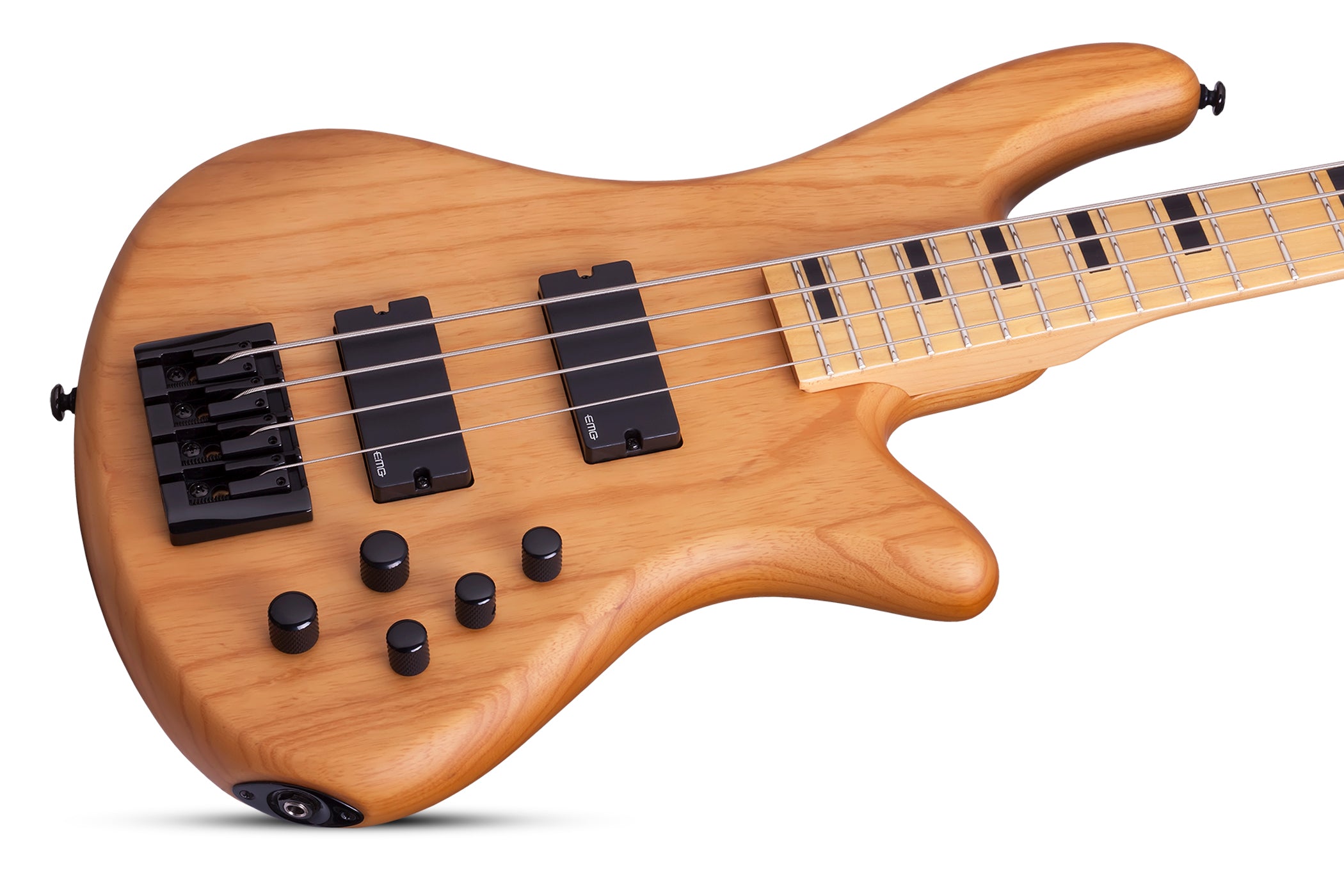 Schecter STILETTO-SESSION-4-ANS Natural Satin 4 String Bass with EMG 35DC35J Pickups 2850-SHC