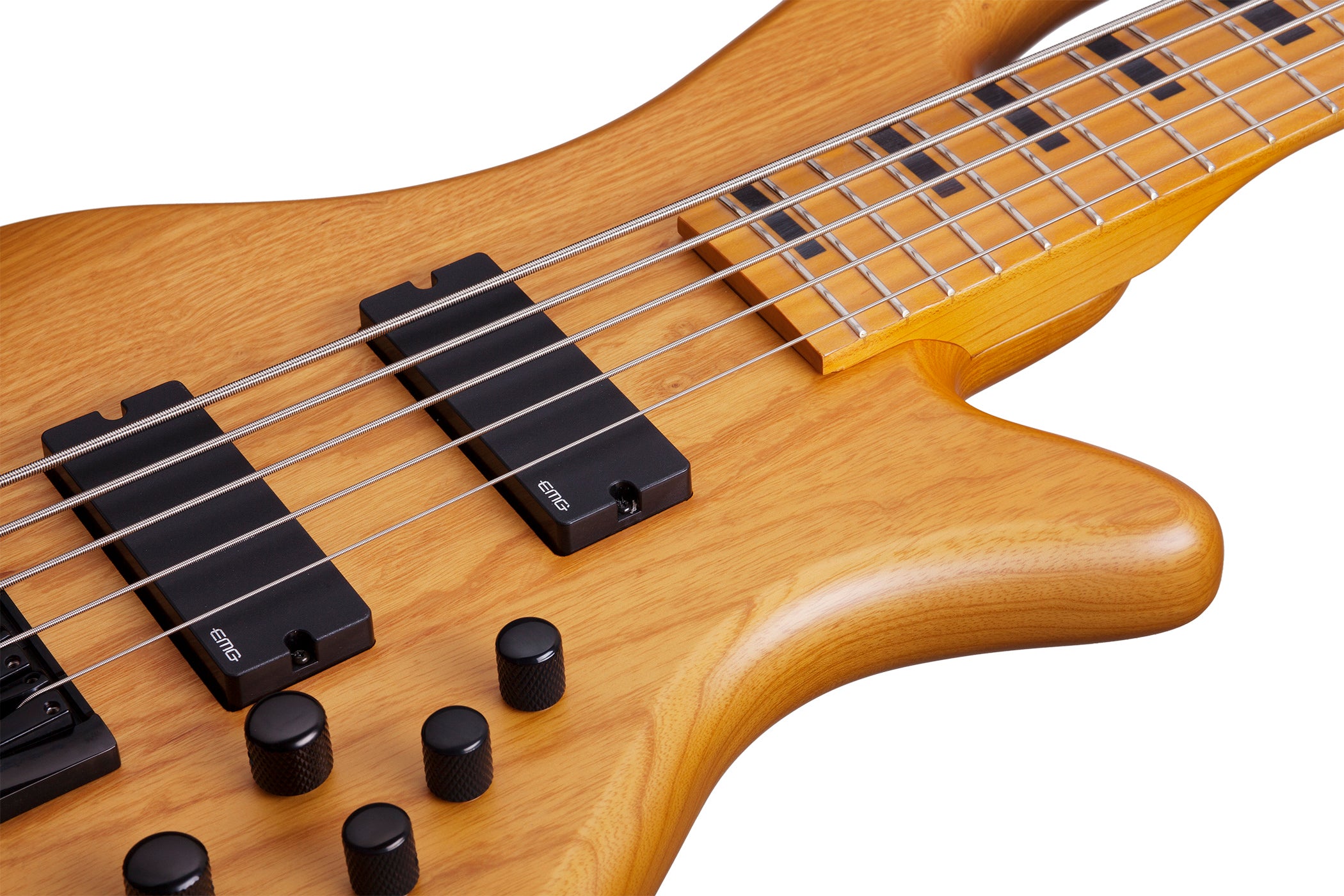 Schecter STILETTO-SESSION-5-ANS Natural Satin 5 String Bass with EMG 40DC 40J Pickups 2851-SHC