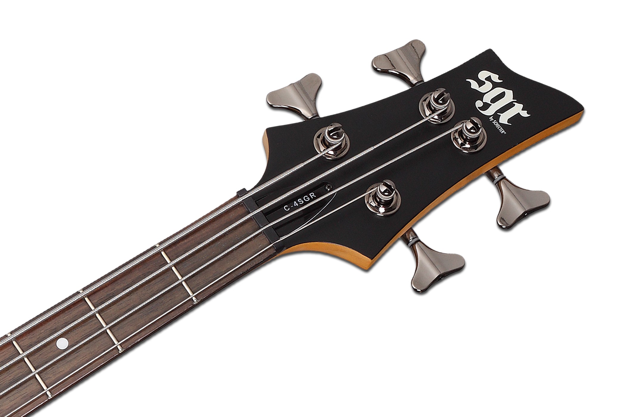 Schecter C-4-SGR-MSBK Satin Black 4 String Bass with SGR Pickups and Gigbag 3818-SHC