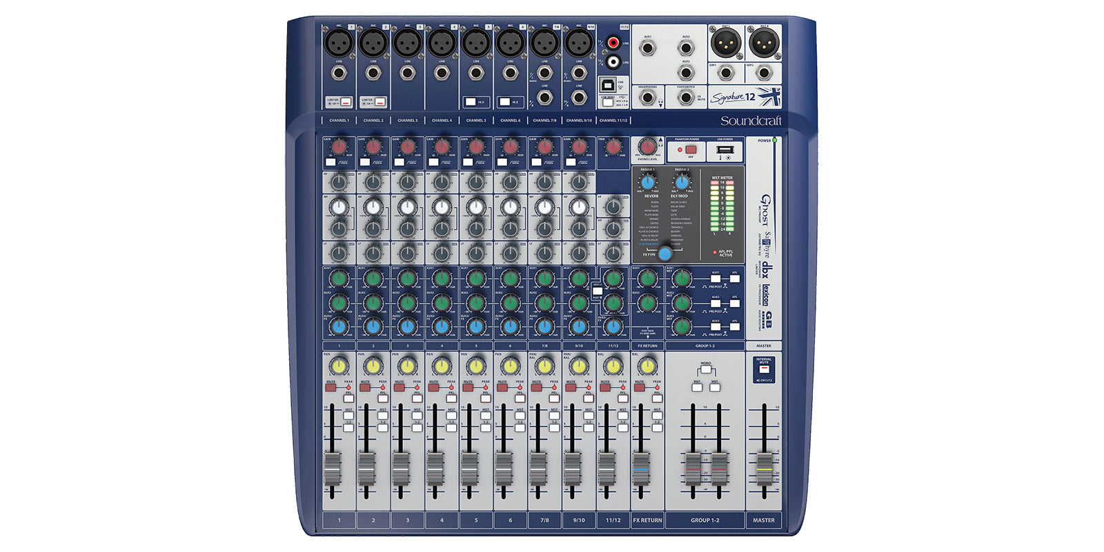 Soundcraft Signature 12-Input Mixer With Effects SIGNATURE-12-US