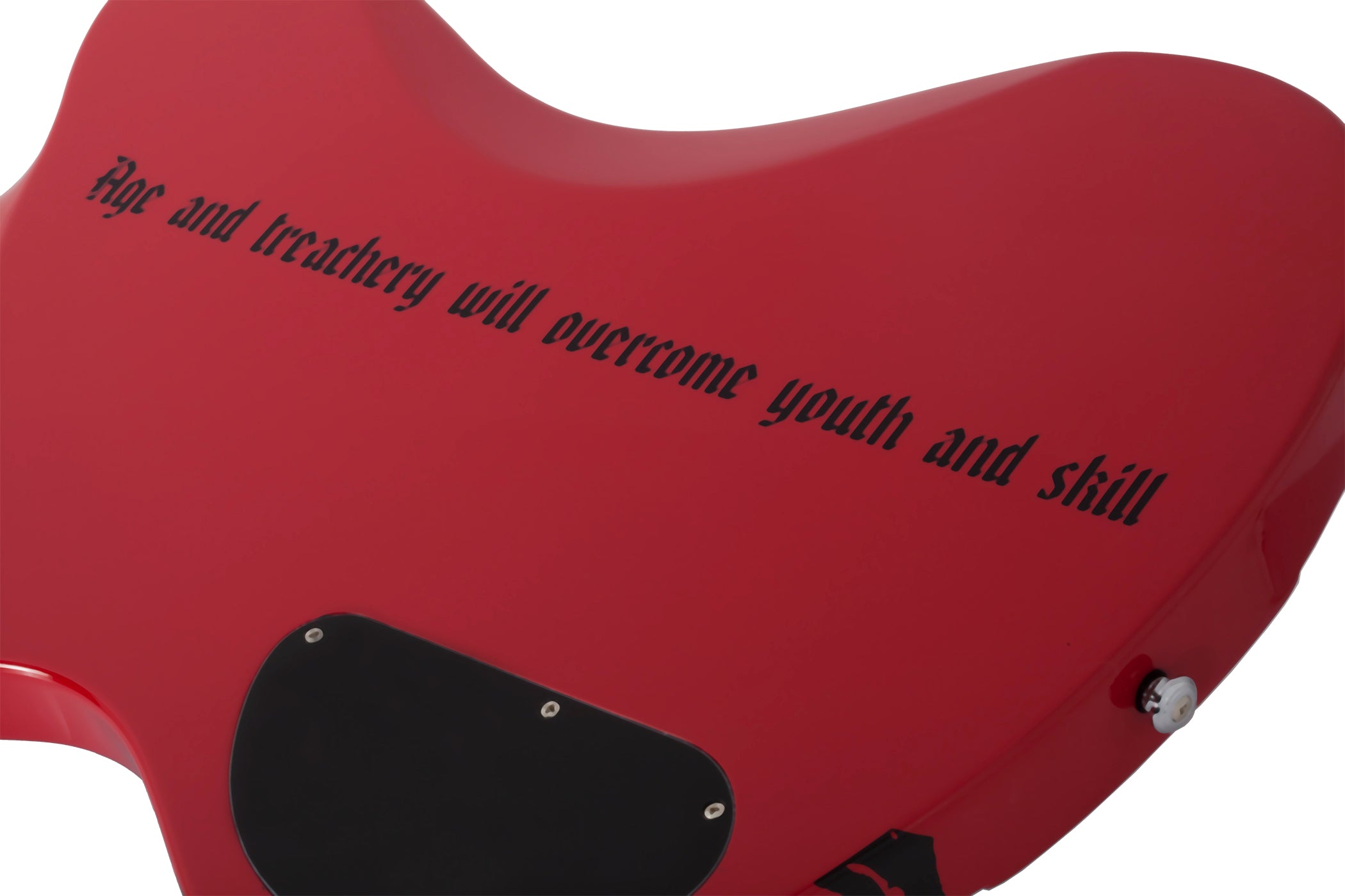 Schecter Simon Gallup Ultra Spitfire Electric Bass in Red 2266-SHC