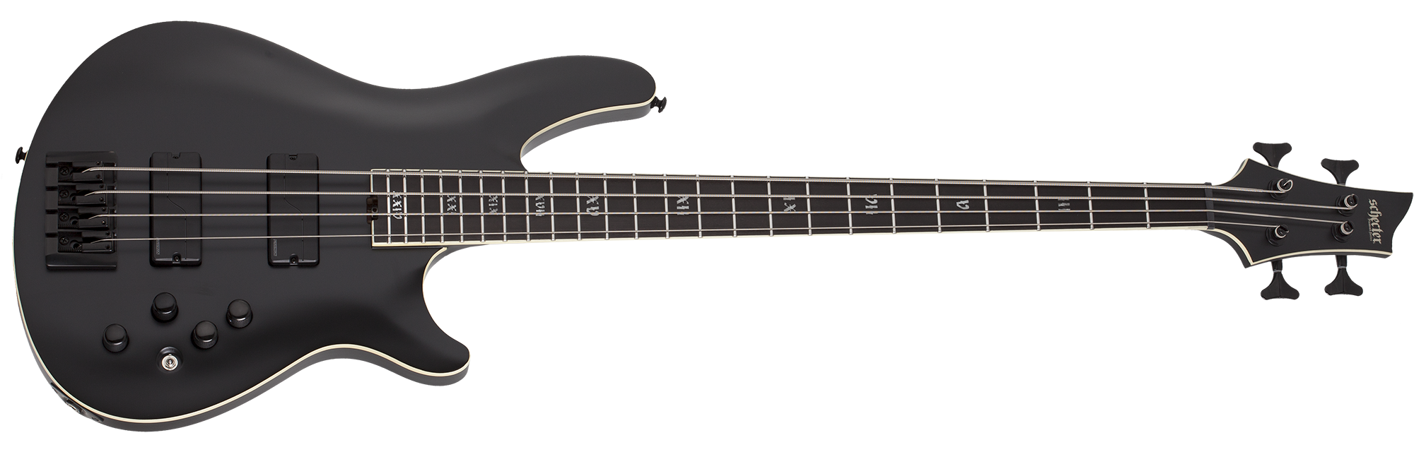Schecter SLS Elite-4 Evil Twin 4 String Bass  Satin Black 1392-SHC