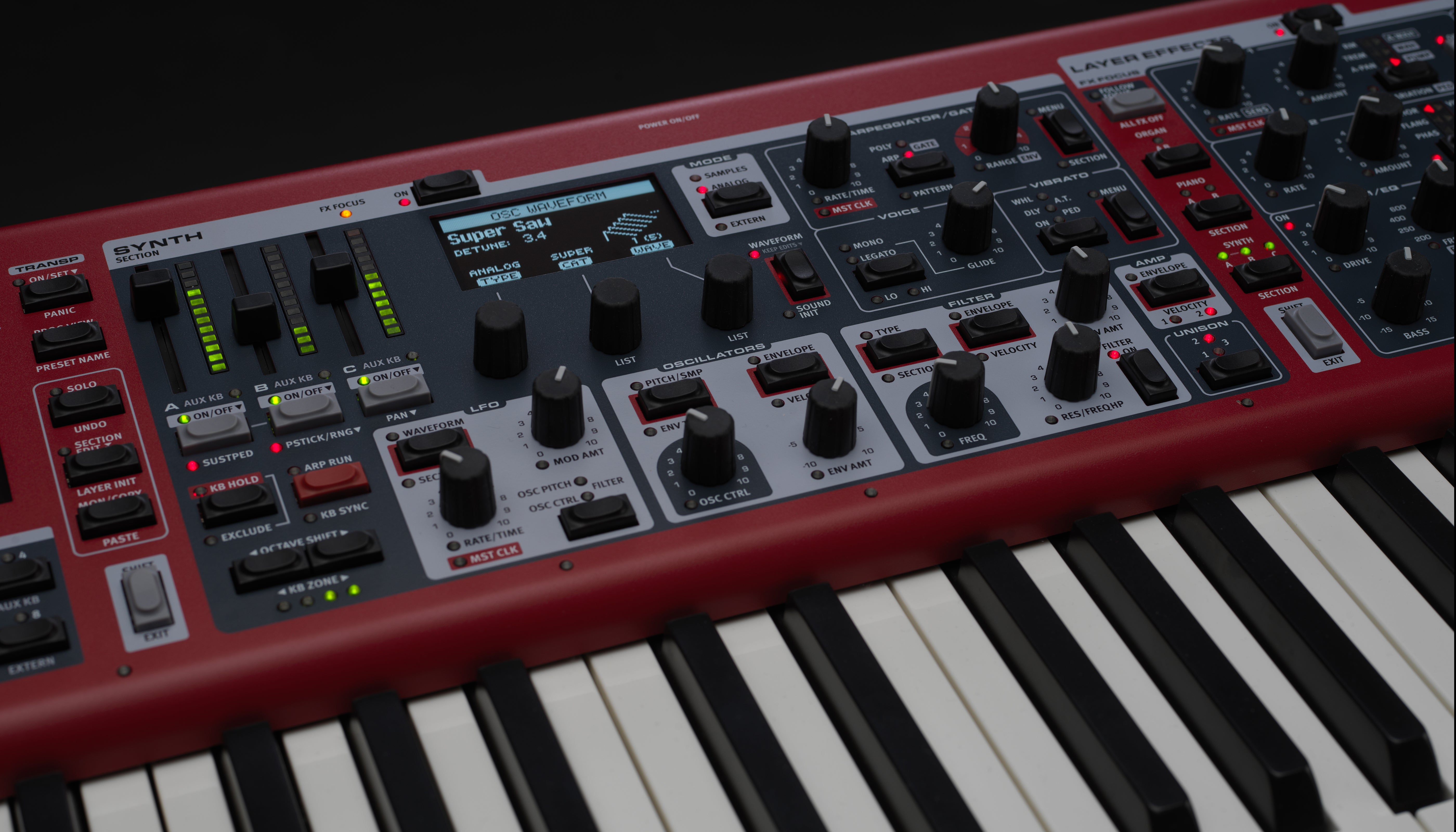Nord stage on sale 3 weighted keys