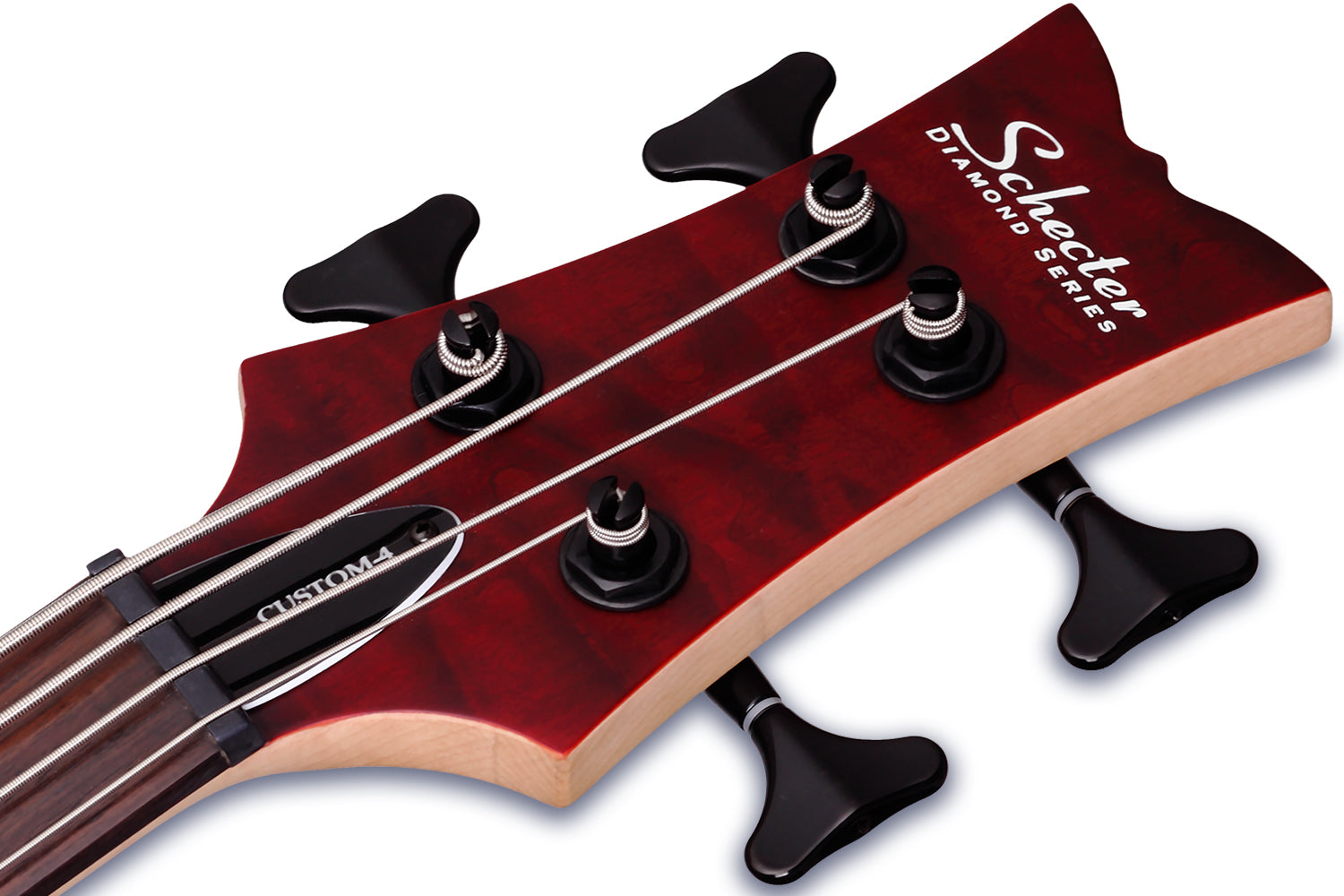 Schecter STILETTO-CST-4-VRS Vampire Red 4 String Bass with EMG HZ Pickups 2537-SHC