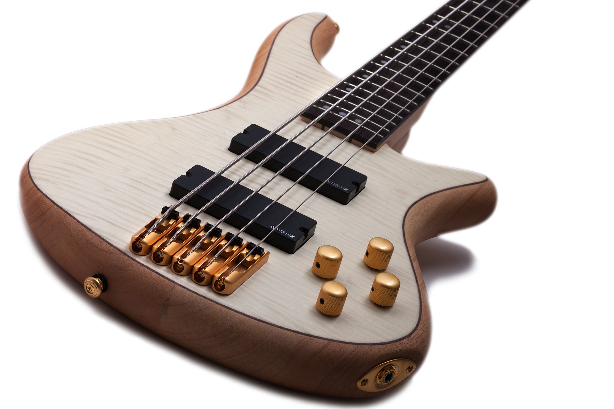 Schecter STILETTO-CST-5-NAT Natural Satin 5 String Bass with EMG HZ Pickups 2541-SHC