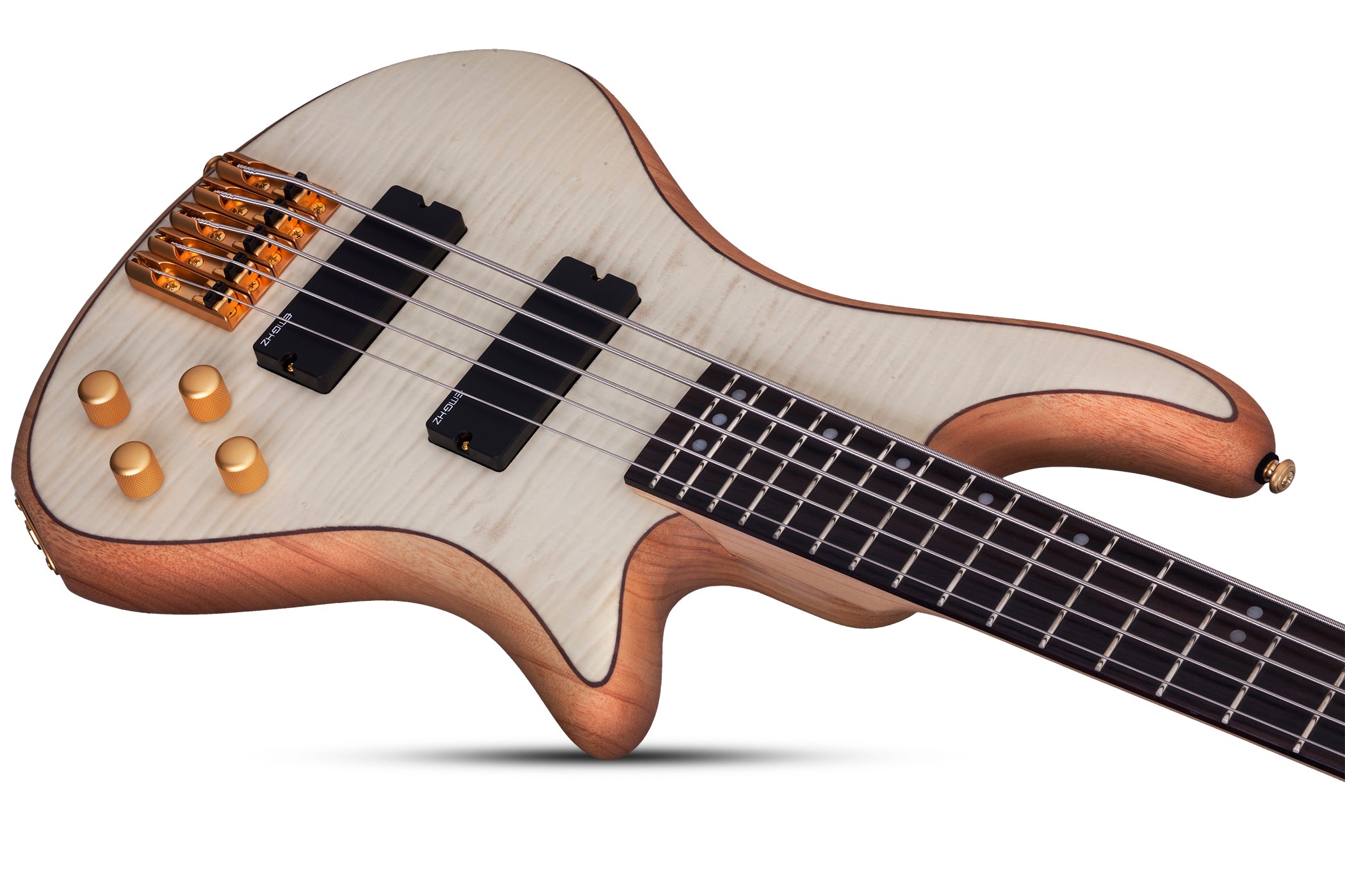 Schecter STILETTO-CST-5-NAT Natural Satin 5 String Bass with EMG HZ Pickups 2541-SHC