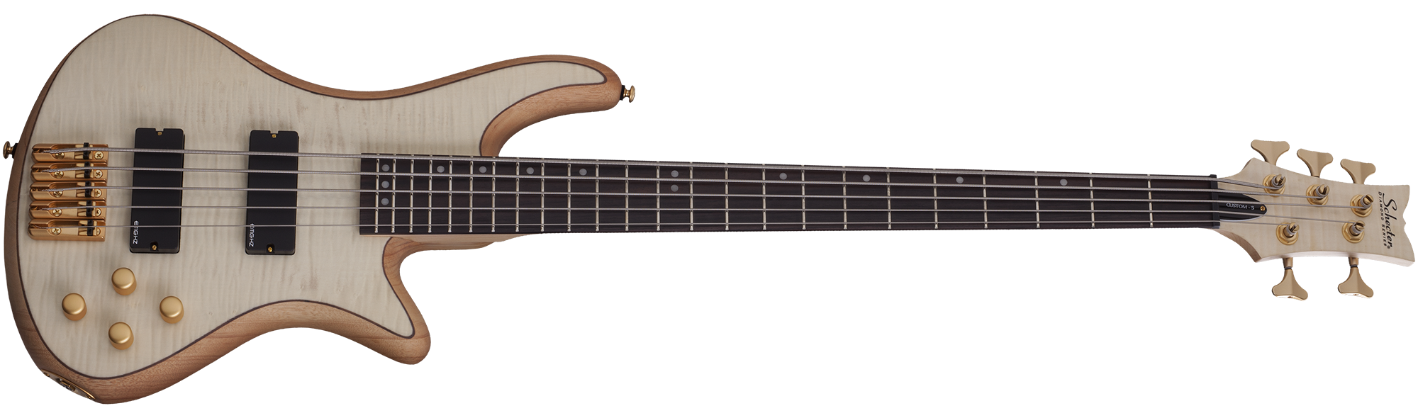 Schecter STILETTO-CST-5-NAT Natural Satin 5 String Bass with EMG Schecter STILETTO-CST-5-NAT Natural Satin 5 String Bass with EMG