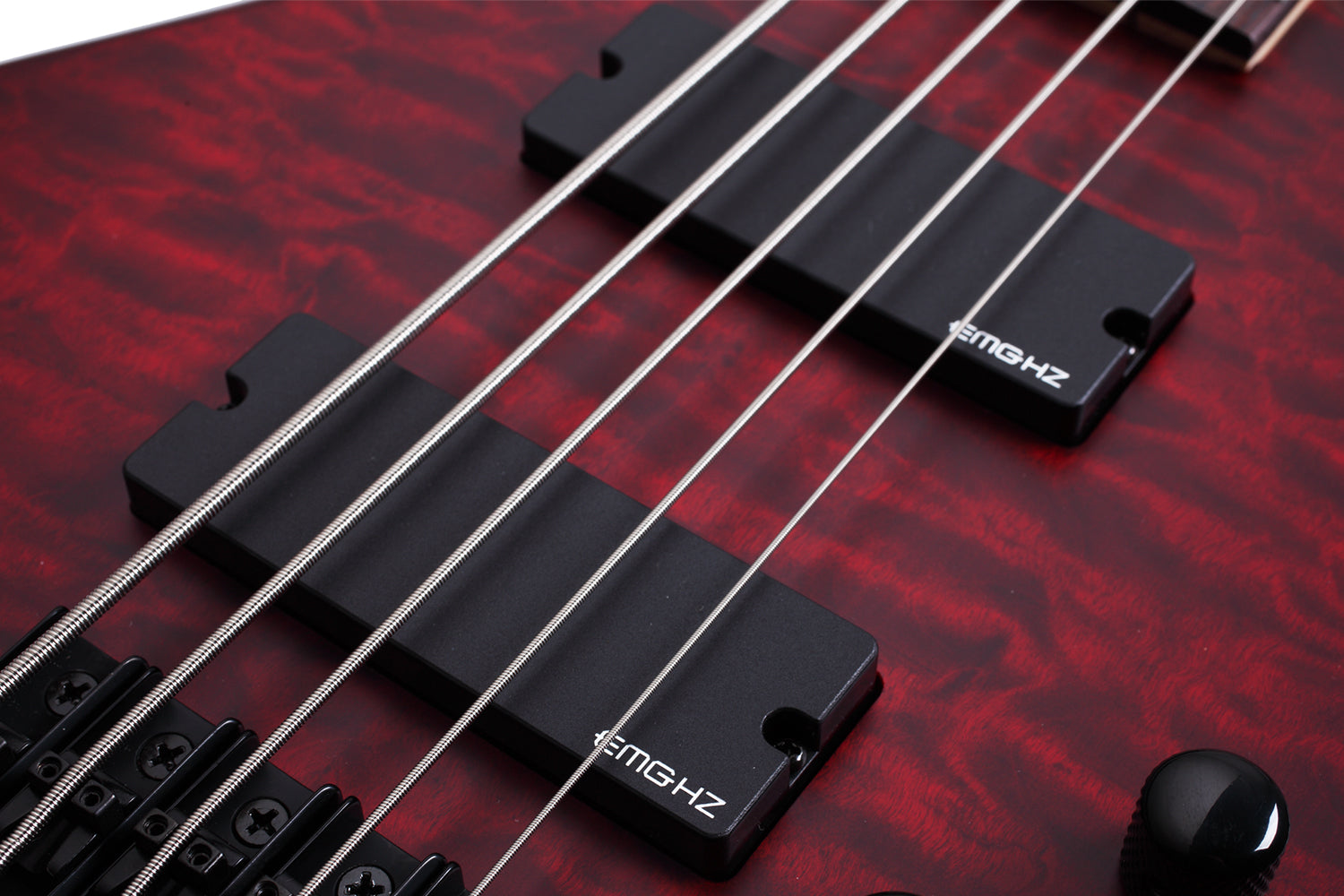 Schecter STILETTO-CST-5-VRS Vampire Red 5 String Bass with EMG HZ Pickups 2538-SHC