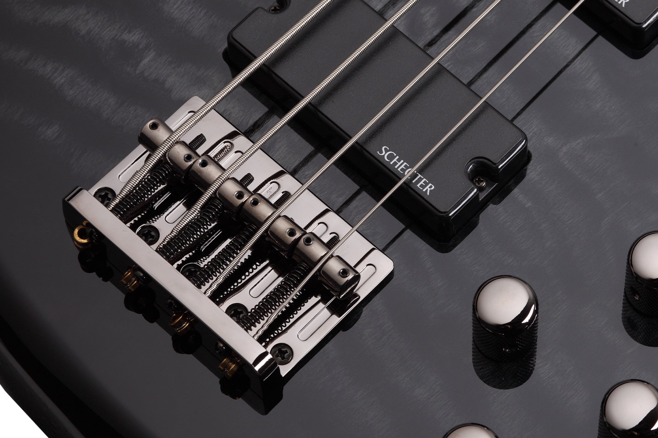 Schecter Stiletto Series STILETTO-EXT-4-STBLK See-Thru Black 4