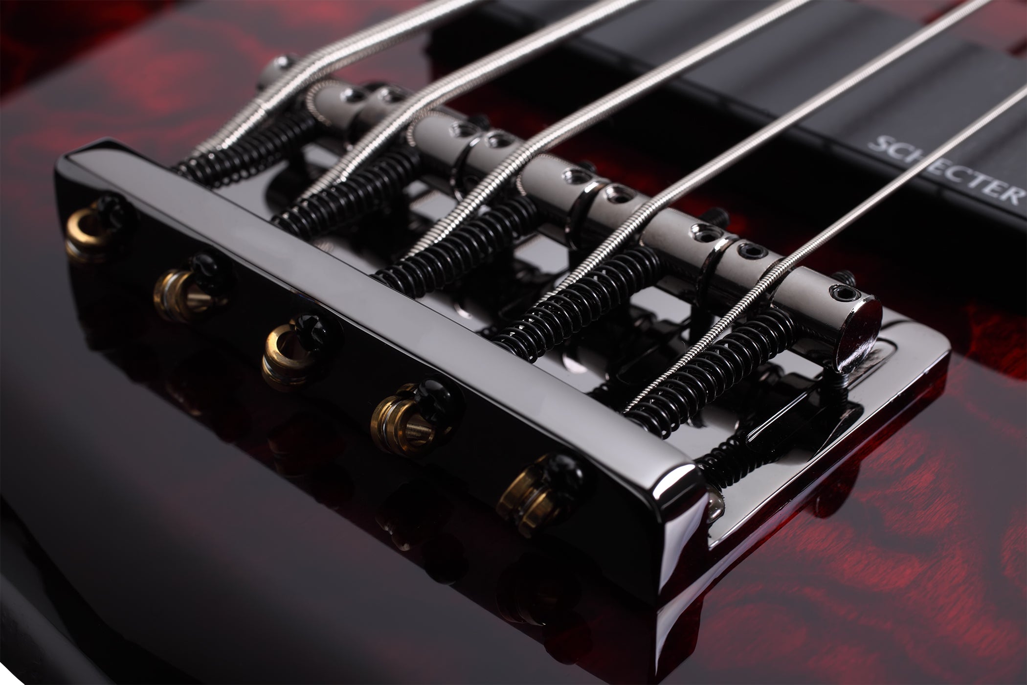 Schecter STILETTO EXT 5 BCH Black Cherry 5 String Bass with Schecter Diamond Bass 2502-SHC