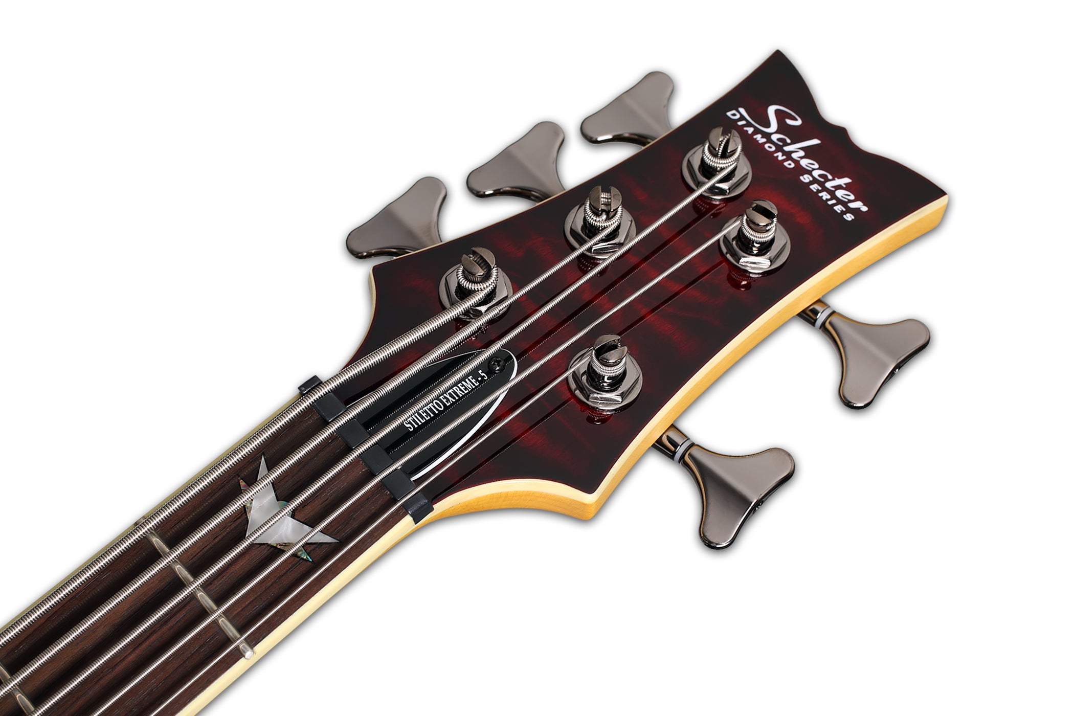 Schecter STILETTO EXT 5 BCH Black Cherry 5 String Bass with Schecter Diamond Bass 2502-SHC