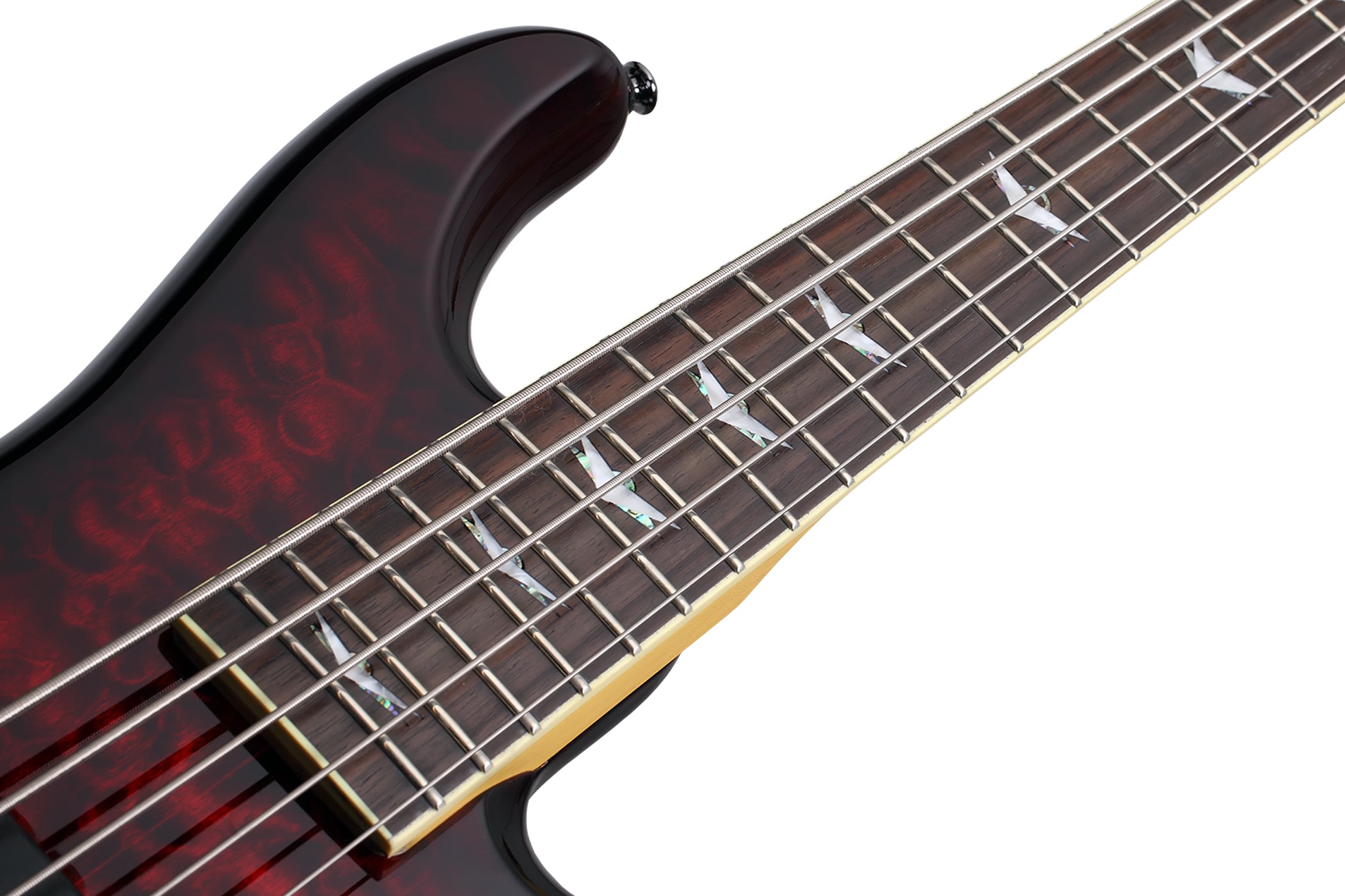 Schecter STILETTO EXT 5 BCH Black Cherry 5 String Bass with Schecter Diamond Bass 2502-SHC