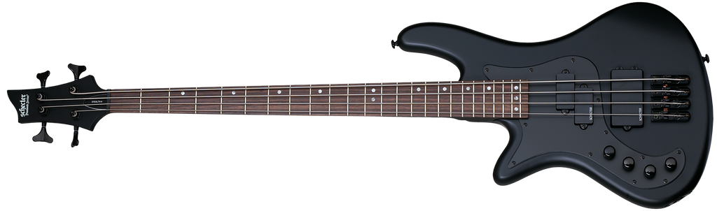 Schecter STILETTO-STEALTH-4-LH-SBK Satin Black 4 String Bass