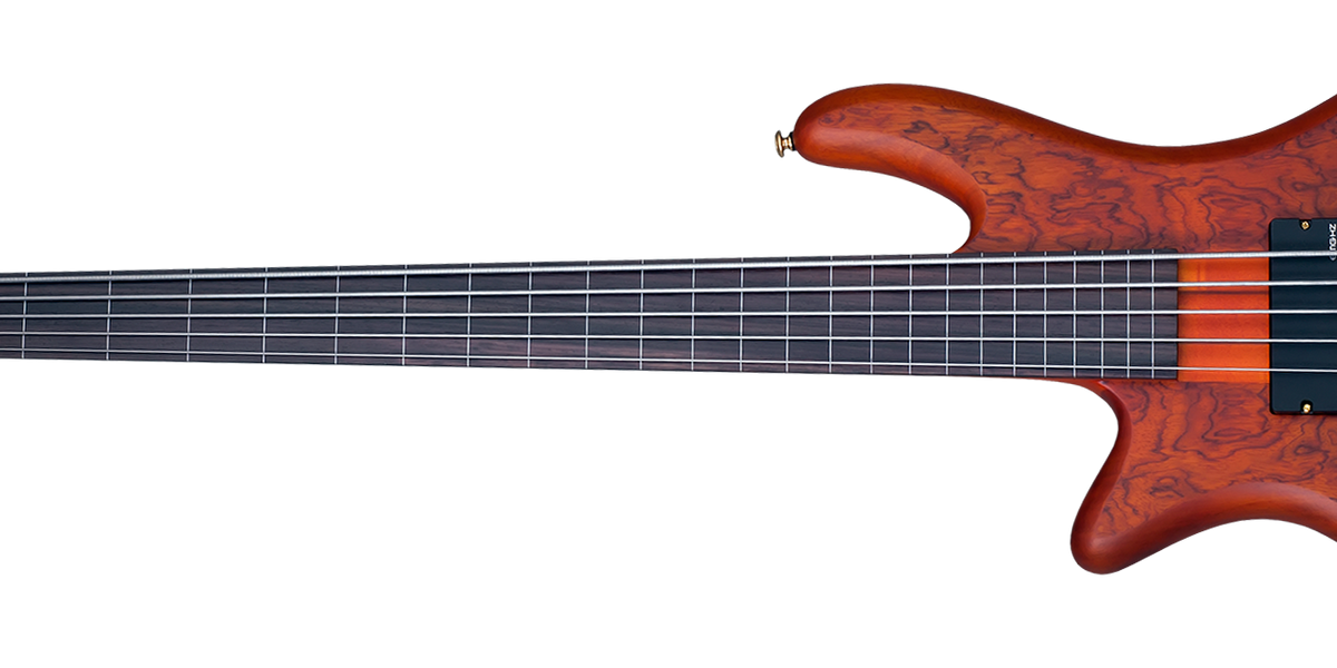 Schecter SSTILETTO-STU-5FL-LH-HSN Left Handed Honey Satin 5 String Bas Schecter SSTILETTO-STU-5FL-LH-HSN Left Handed Honey Satin 5 String Bas