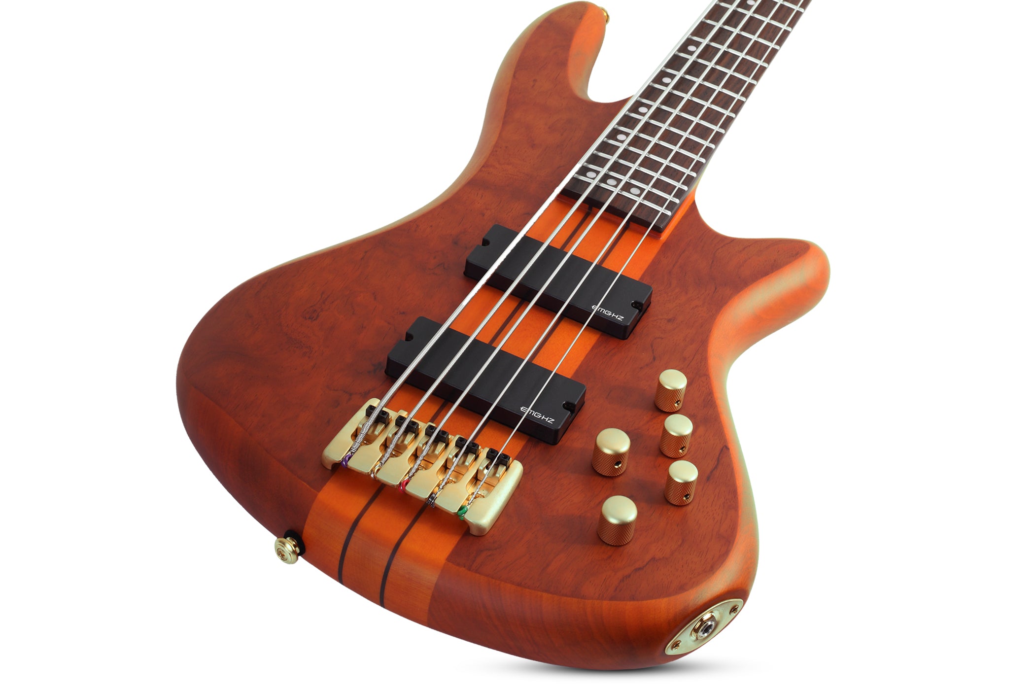 Schecter - Stiletto Studio 5-String Bass - Honey Satin