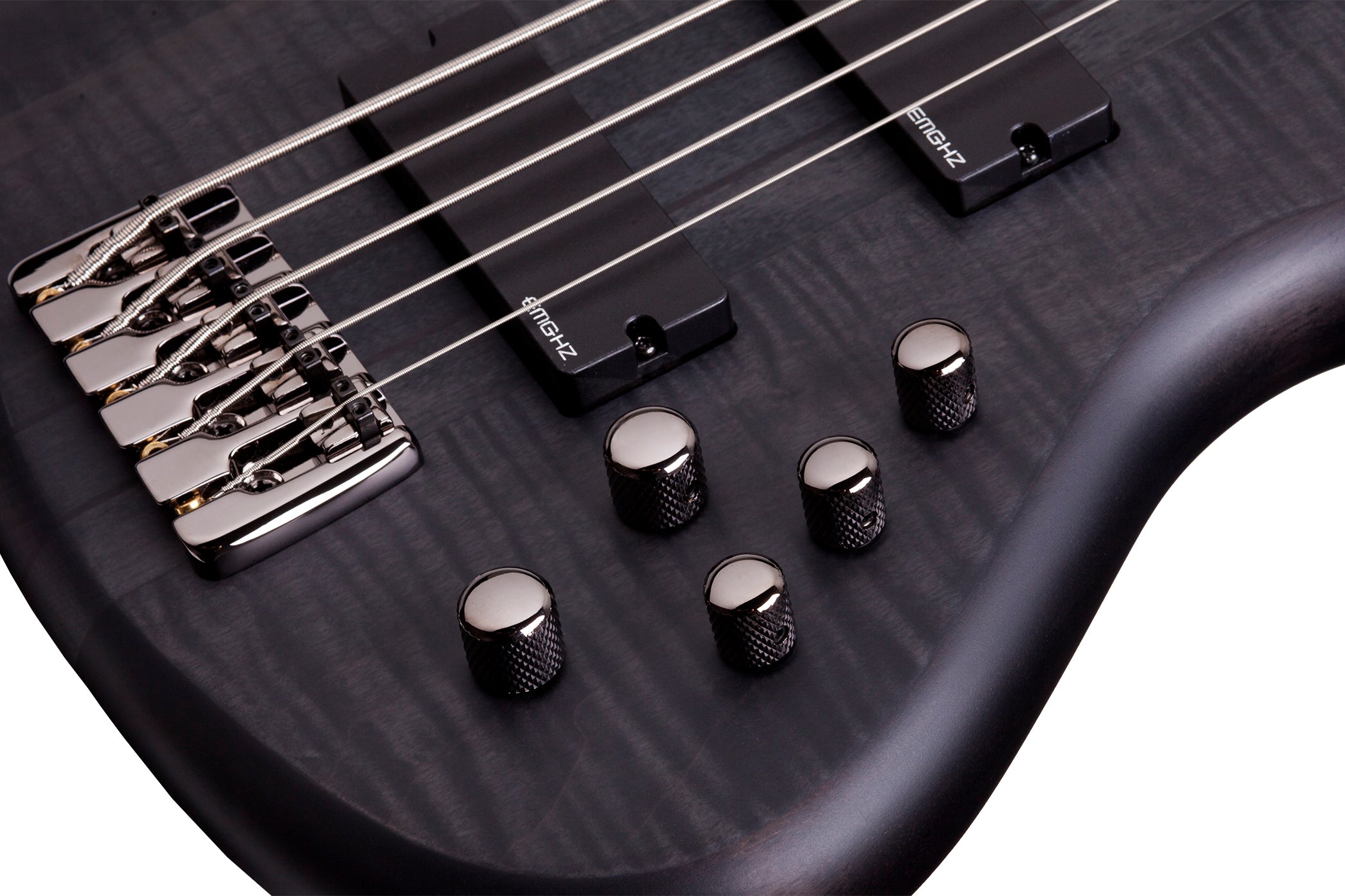 Schecter STILETTO-STU-5-STBLS See Thru Black 5 String Bass with EMG HZ Pickups 2721-SHC