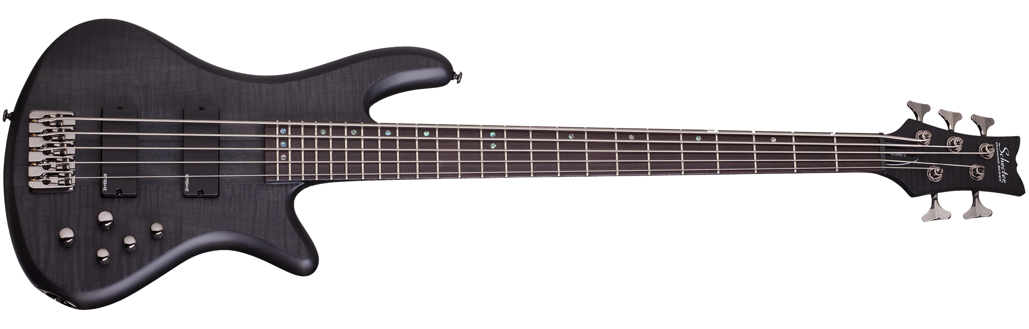 Schecter STILETTO-STU-5-STBLS See Thru Black 5 String Bass with EMG HZ Pickups 2721-SHC