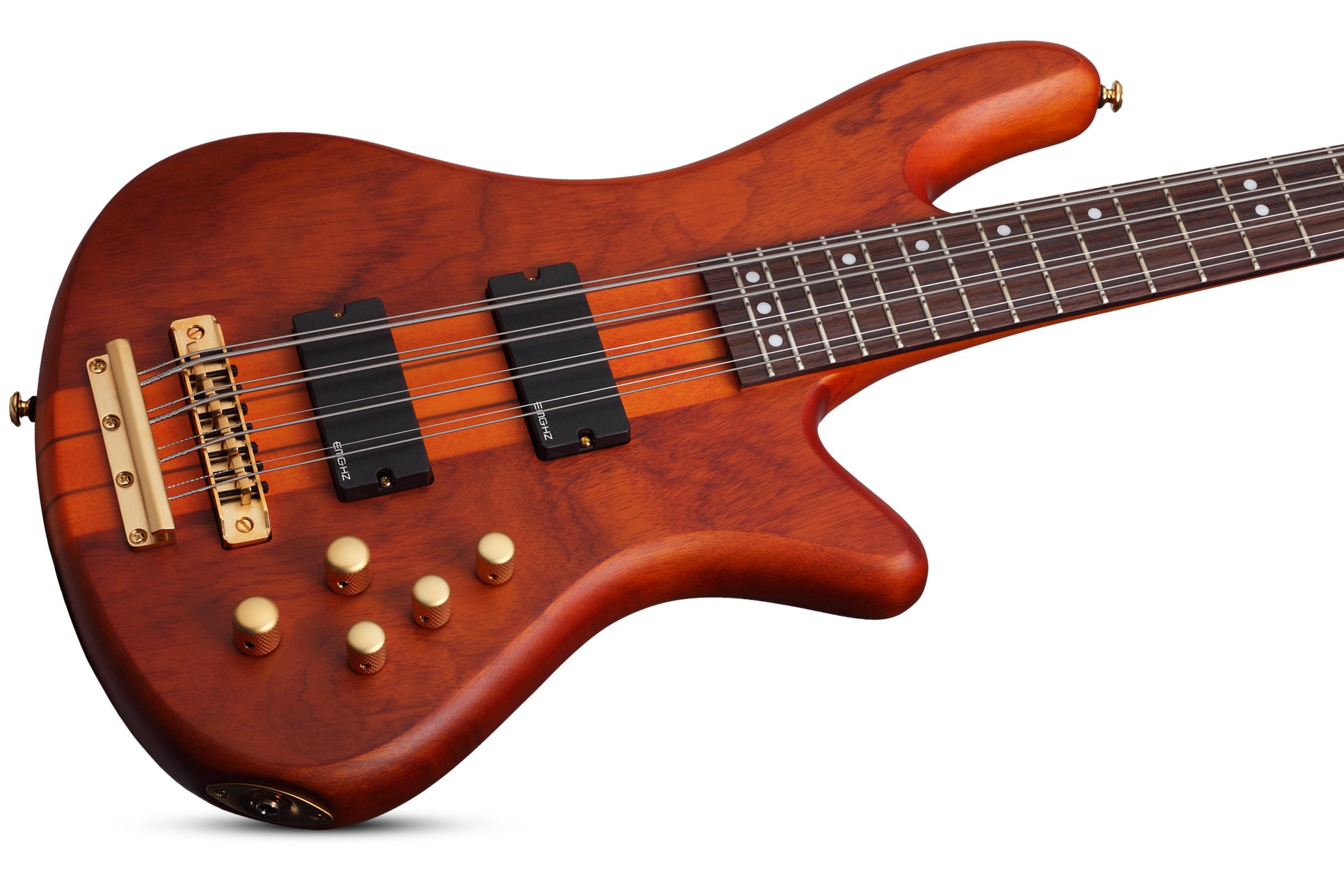 Schecter 8 Spring Schecter STILETTO-STU-8-HSN Honey Satin 8 String Bass with EMG HZ Pick ...