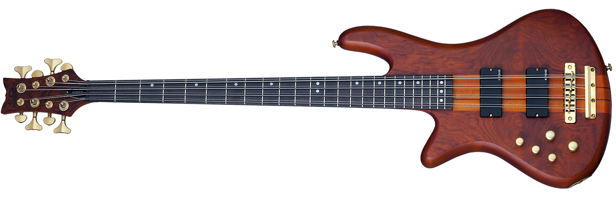 Schecter STILETTO-STU-8-LH-HSN Honey Satin 8 String Bass with EMG HZ Pickups 2741-SHC