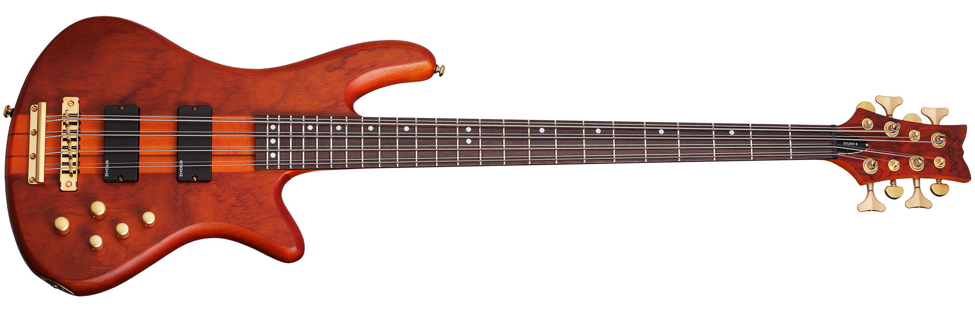 Schecter STILETTO-STU-8-HSN Honey Satin 8 String Bass with EMG HZ Schecter STILETTO-STU-8-HSN Honey Satin 8 String Bass with EMG HZ