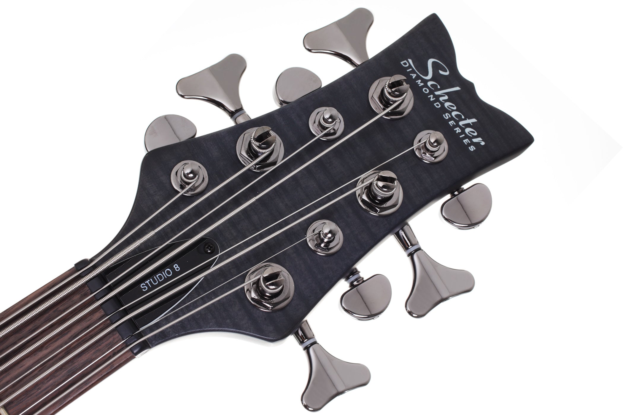 Schecter STILETTO STU 8 STBLS See Thru Black 8 String Bass with EMG HZ Pickups 2742-SHC
