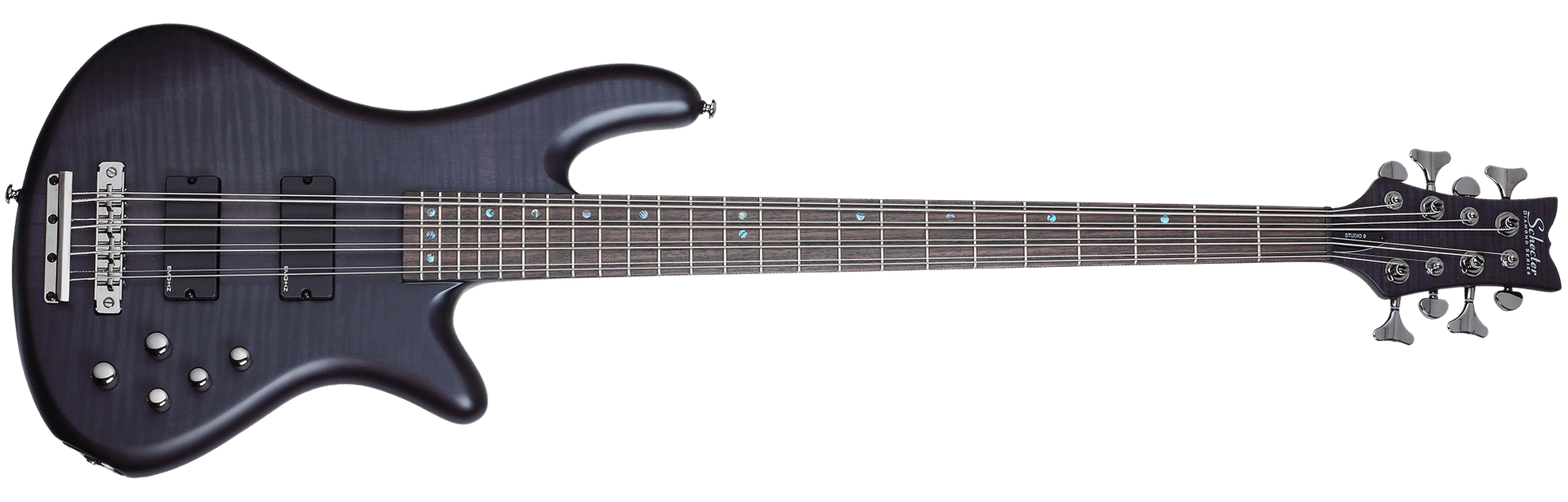 Schecter STILETTO STU 8 STBLS See Thru Black 8 String Bass with EMG HZ Pickups 2742 SHC