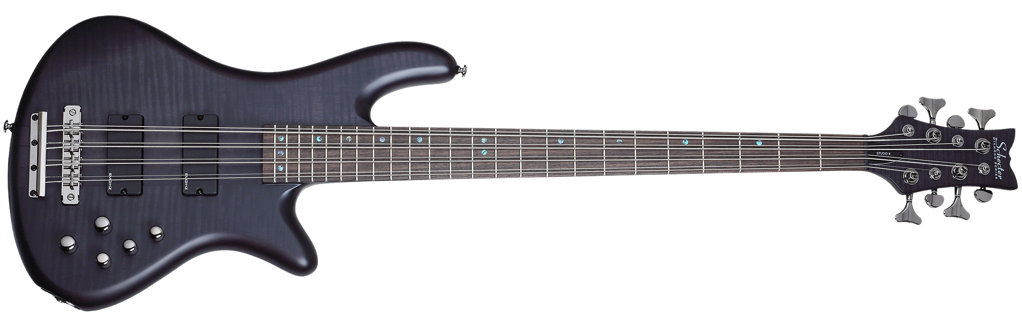 Schecter CA. Stiletto 8Strings NAMM【値下げ】 Schecter STILETTO STU 8 STBLS See Thru Black 8 String Bass with EMG HZ