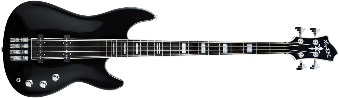 Hagstrom Super Swede 4-String Electric Bass Guitar - Black SUSWEB-BLK