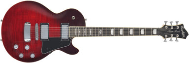 Hagstrom Super Swede MK 3 Model Electric Guitar With Case, Crimson Flame SUSWEMK3-CFL