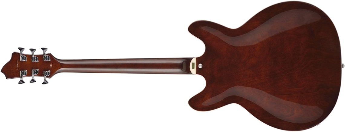 Hagstrom Super Viking Semi-Hollow Body Electric Guitar Transparent Brown SUVIK-BRJ