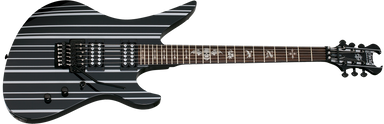 Schecter Synyster Standard 6-String Electric Guitar 24 Frets Gloss Black with Silver Pin Stripes 1739-SHC