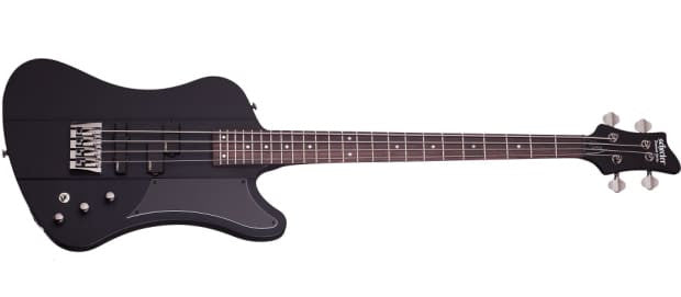 Schecter NIKKI SIXX 4 SBK Satin Black 4 String Bass with EMG Active P J  210-SHC