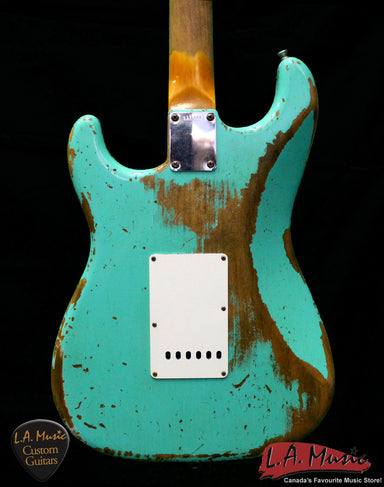 Fender Custom Shop L-Series 1964 Stratocaster Super Heavy Relic Sea Foam Green Rosewood 9231990849 - Serial Number - L11386 - L.A. Music - Canada's Favourite Music Store!