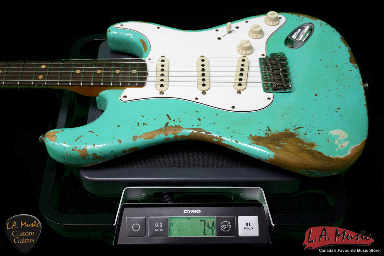 Fender Custom Shop L-Series 1964 Stratocaster Super Heavy Relic Sea Foam Green Rosewood 9231990849 - Serial Number - L11386 - L.A. Music - Canada's Favourite Music Store!