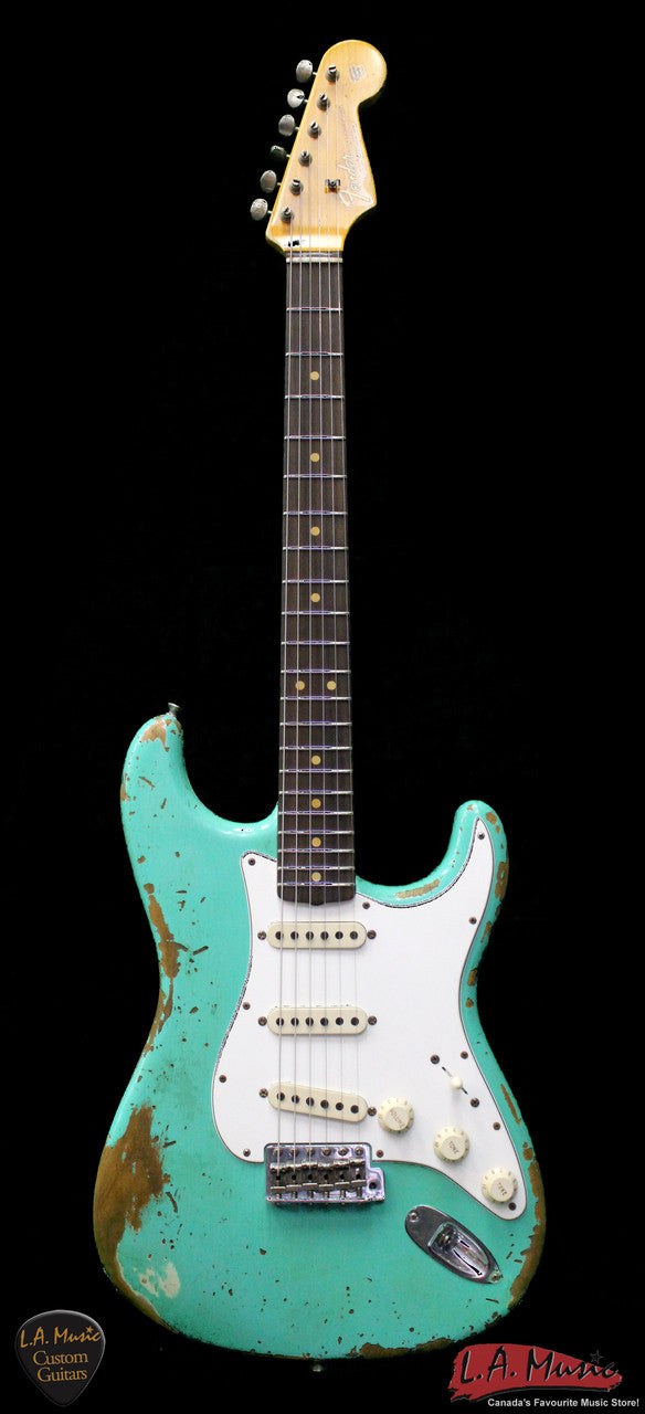 Fender Custom Shop L-Series 1964 Stratocaster Super Heavy Relic Sea Foam Green Rosewood 9231990849 - Serial Number - L11386 - L.A. Music - Canada's Favourite Music Store!