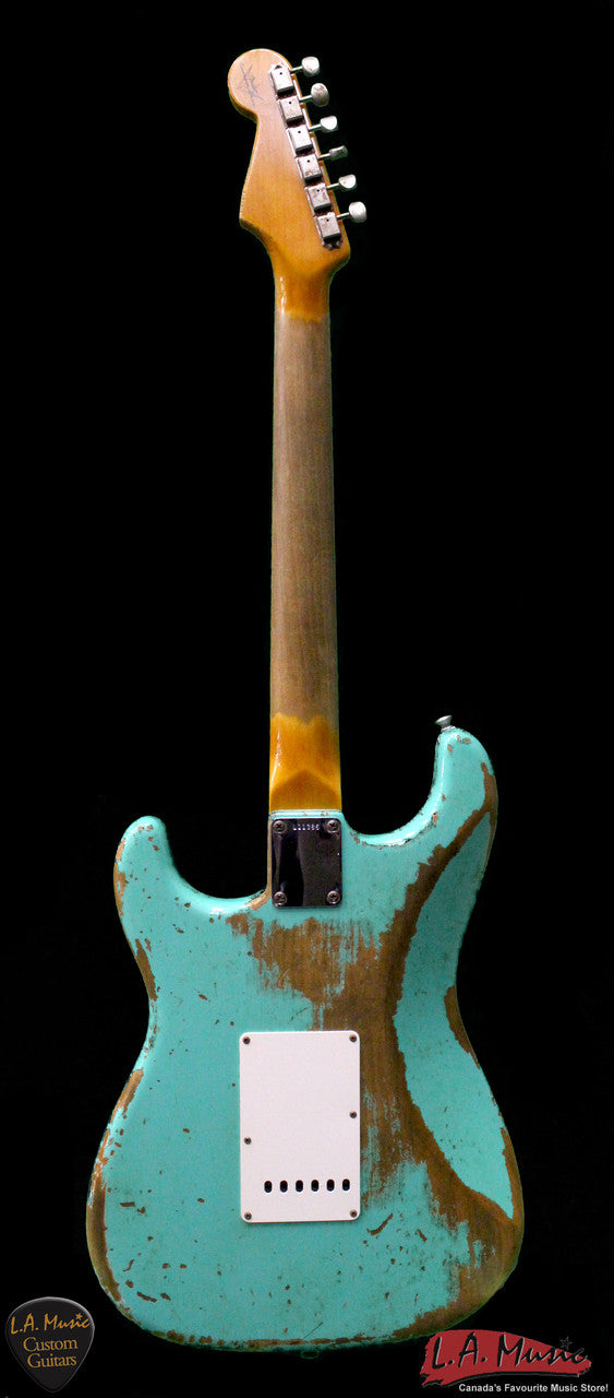 Fender Custom Shop L-Series 1964 Stratocaster Super Heavy Relic Sea Foam Green Rosewood 9231990849 - Serial Number - L11386 - L.A. Music - Canada's Favourite Music Store!